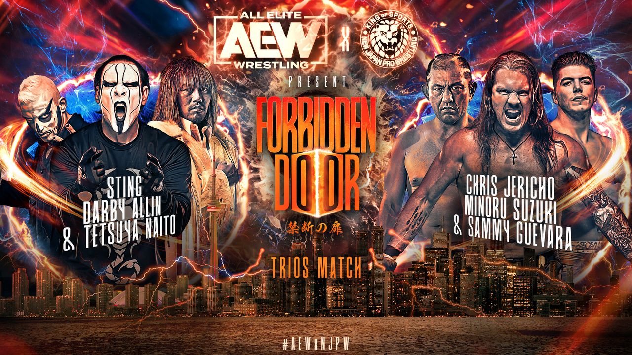 Forbidden Door 2023 - Darby, Sting & Naito vs. Suzuki & JAS