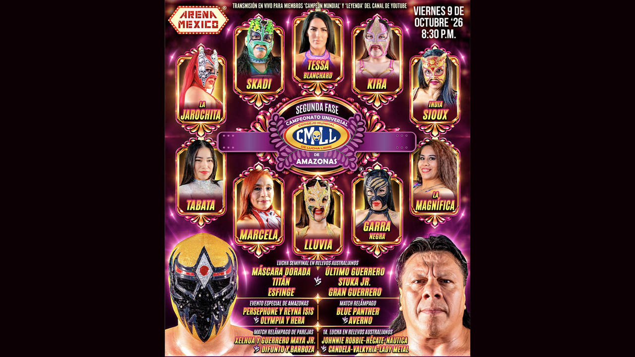 CMLL Universal De Amazones 2026 Semi Final Cibernetico 10.9