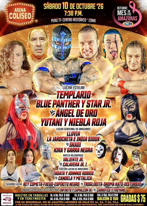 CMLL Sabados De Coliseo (Oct 10, 2026) - Arena Coliseo